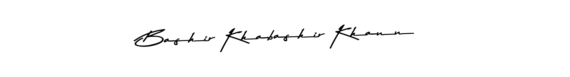 Make a beautiful signature design for name Bashir Khabashir Khann. With this signature (Asem Kandis PERSONAL USE) style, you can create a handwritten signature for free. Bashir Khabashir Khann signature style 9 images and pictures png