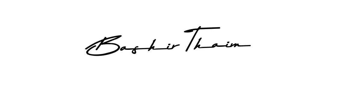 Here are the top 10 professional signature styles for the name Bashir Thaim. These are the best autograph styles you can use for your name. Bashir Thaim signature style 9 images and pictures png