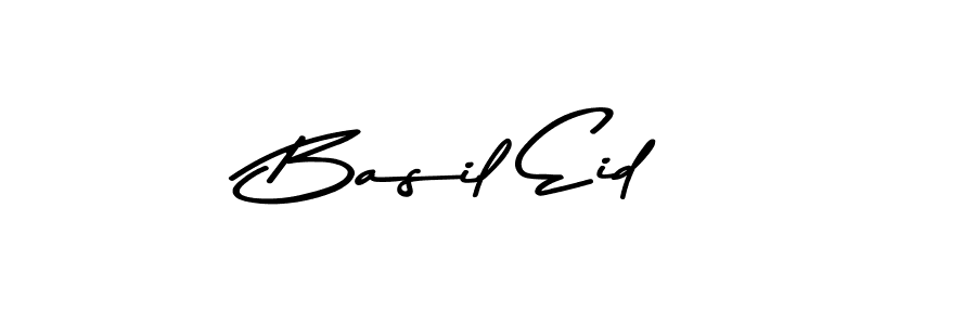 How to make Basil Eid name signature. Use Asem Kandis PERSONAL USE style for creating short signs online. This is the latest handwritten sign. Basil Eid signature style 9 images and pictures png