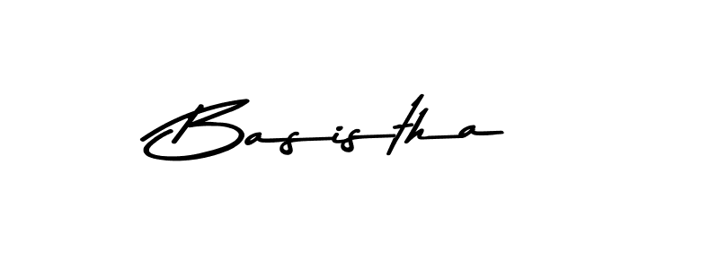 How to make Basistha name signature. Use Asem Kandis PERSONAL USE style for creating short signs online. This is the latest handwritten sign. Basistha signature style 9 images and pictures png