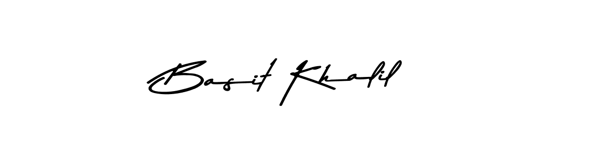 Design your own signature with our free online signature maker. With this signature software, you can create a handwritten (Asem Kandis PERSONAL USE) signature for name Basit Khalil. Basit Khalil signature style 9 images and pictures png