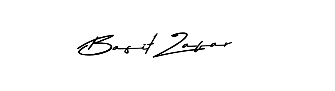 How to make Basit Zafar name signature. Use Asem Kandis PERSONAL USE style for creating short signs online. This is the latest handwritten sign. Basit Zafar signature style 9 images and pictures png