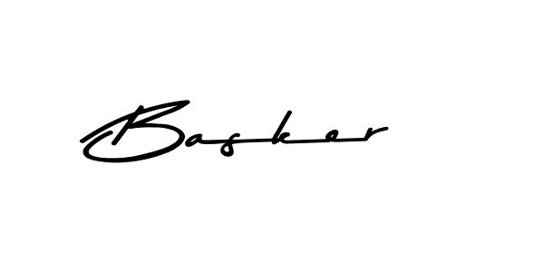 Use a signature maker to create a handwritten signature online. With this signature software, you can design (Asem Kandis PERSONAL USE) your own signature for name Basker. Basker signature style 9 images and pictures png