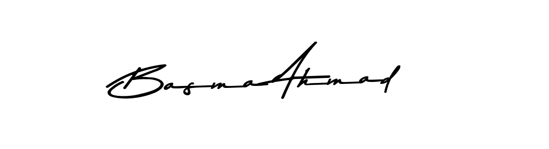 Here are the top 10 professional signature styles for the name Basma Ahmad. These are the best autograph styles you can use for your name. Basma Ahmad signature style 9 images and pictures png