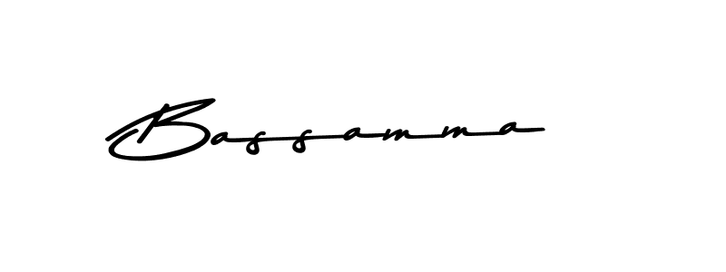 Make a beautiful signature design for name Bassamma. With this signature (Asem Kandis PERSONAL USE) style, you can create a handwritten signature for free. Bassamma signature style 9 images and pictures png