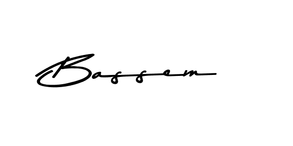 Make a beautiful signature design for name Bassem. With this signature (Asem Kandis PERSONAL USE) style, you can create a handwritten signature for free. Bassem signature style 9 images and pictures png