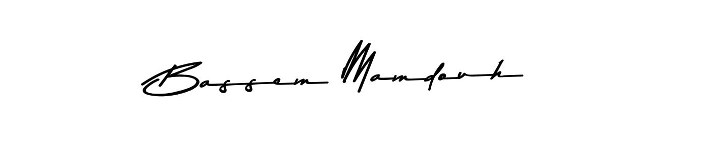 Create a beautiful signature design for name Bassem Mamdouh. With this signature (Asem Kandis PERSONAL USE) fonts, you can make a handwritten signature for free. Bassem Mamdouh signature style 9 images and pictures png