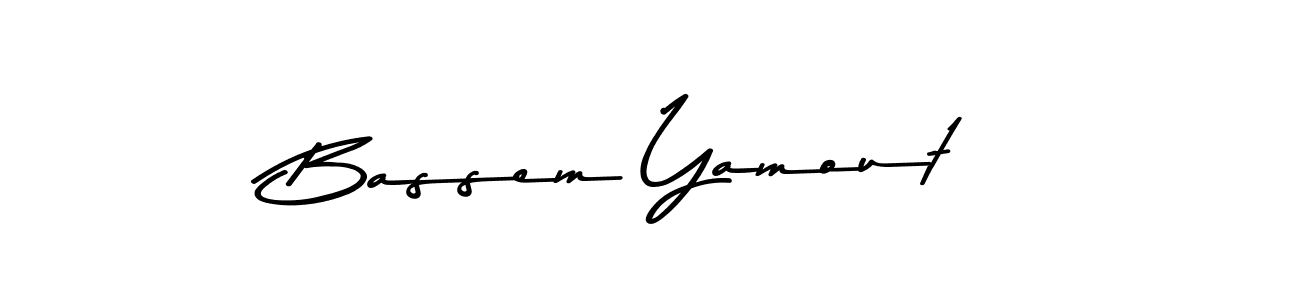 Also You can easily find your signature by using the search form. We will create Bassem Yamout name handwritten signature images for you free of cost using Asem Kandis PERSONAL USE sign style. Bassem Yamout signature style 9 images and pictures png