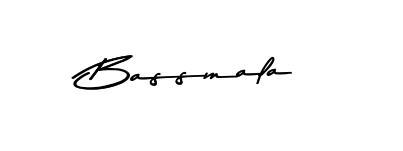Make a beautiful signature design for name Bassmala. With this signature (Asem Kandis PERSONAL USE) style, you can create a handwritten signature for free. Bassmala signature style 9 images and pictures png