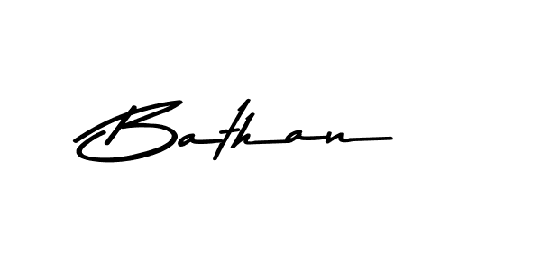 How to make Bathan name signature. Use Asem Kandis PERSONAL USE style for creating short signs online. This is the latest handwritten sign. Bathan signature style 9 images and pictures png