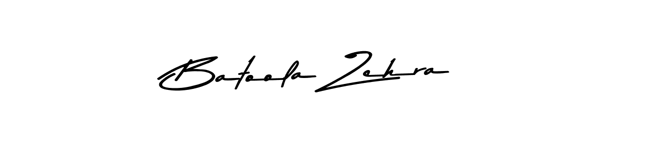 Design your own signature with our free online signature maker. With this signature software, you can create a handwritten (Asem Kandis PERSONAL USE) signature for name Batoola Zehra. Batoola Zehra signature style 9 images and pictures png
