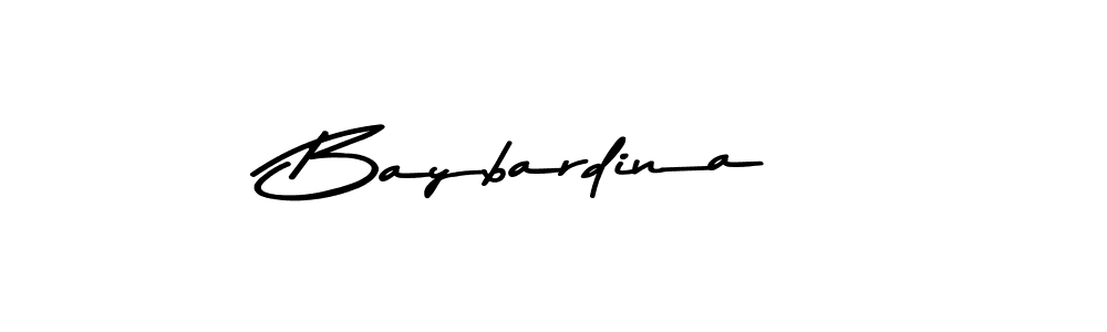 Similarly Asem Kandis PERSONAL USE is the best handwritten signature design. Signature creator online .You can use it as an online autograph creator for name Baybardina. Baybardina signature style 9 images and pictures png