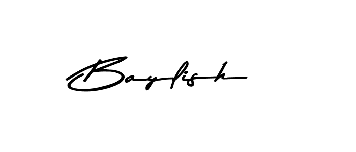 Create a beautiful signature design for name Baylish. With this signature (Asem Kandis PERSONAL USE) fonts, you can make a handwritten signature for free. Baylish signature style 9 images and pictures png