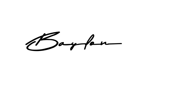 How to make Baylon signature? Asem Kandis PERSONAL USE is a professional autograph style. Create handwritten signature for Baylon name. Baylon signature style 9 images and pictures png