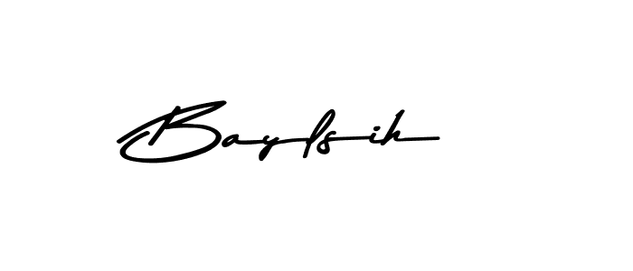 Design your own signature with our free online signature maker. With this signature software, you can create a handwritten (Asem Kandis PERSONAL USE) signature for name Baylsih. Baylsih signature style 9 images and pictures png