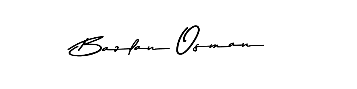 Use a signature maker to create a handwritten signature online. With this signature software, you can design (Asem Kandis PERSONAL USE) your own signature for name Bazlan Osman. Bazlan Osman signature style 9 images and pictures png