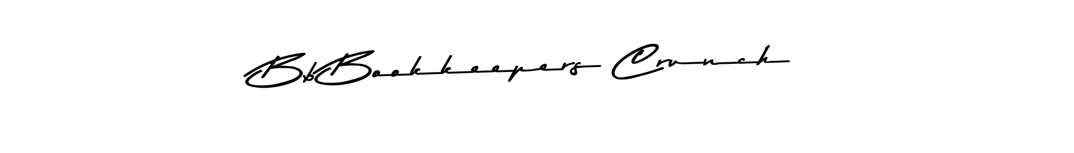 How to make Bb Bookkeepers Crunch name signature. Use Asem Kandis PERSONAL USE style for creating short signs online. This is the latest handwritten sign. Bb Bookkeepers Crunch signature style 9 images and pictures png