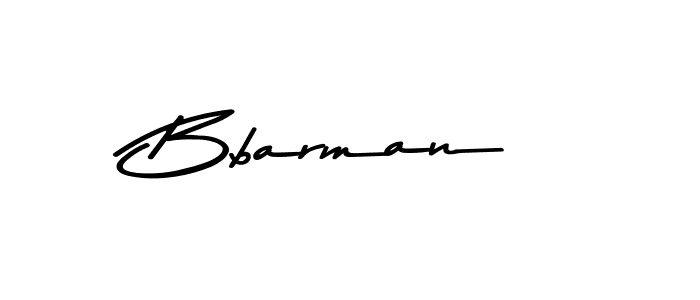 How to make Bbarman name signature. Use Asem Kandis PERSONAL USE style for creating short signs online. This is the latest handwritten sign. Bbarman signature style 9 images and pictures png