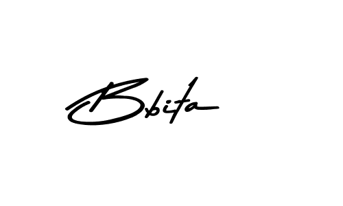 Make a beautiful signature design for name Bbita. With this signature (Asem Kandis PERSONAL USE) style, you can create a handwritten signature for free. Bbita signature style 9 images and pictures png