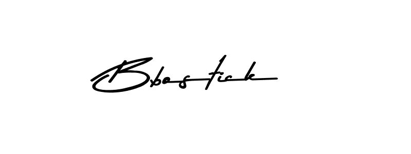 Make a beautiful signature design for name Bbostick. With this signature (Asem Kandis PERSONAL USE) style, you can create a handwritten signature for free. Bbostick signature style 9 images and pictures png