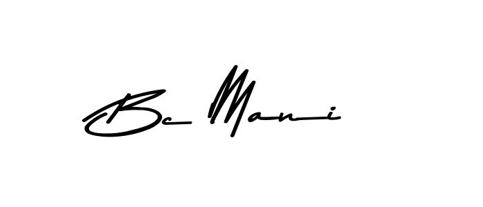 How to make Bc Mani signature? Asem Kandis PERSONAL USE is a professional autograph style. Create handwritten signature for Bc Mani name. Bc Mani signature style 9 images and pictures png