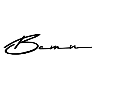 Create a beautiful signature design for name Bcmn. With this signature (Asem Kandis PERSONAL USE) fonts, you can make a handwritten signature for free. Bcmn signature style 9 images and pictures png