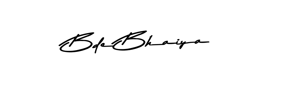 The best way (Asem Kandis PERSONAL USE) to make a short signature is to pick only two or three words in your name. The name Bde Bhaiya include a total of six letters. For converting this name. Bde Bhaiya signature style 9 images and pictures png
