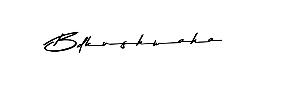 Make a beautiful signature design for name Bdkushwaha. With this signature (Asem Kandis PERSONAL USE) style, you can create a handwritten signature for free. Bdkushwaha signature style 9 images and pictures png