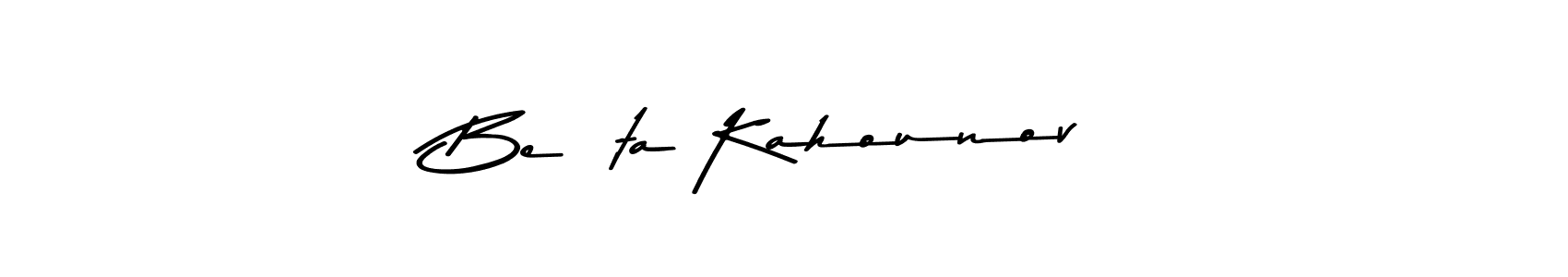 Use a signature maker to create a handwritten signature online. With this signature software, you can design (Asem Kandis PERSONAL USE) your own signature for name Beáta Kahounová. Beáta Kahounová signature style 9 images and pictures png