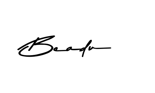 Design your own signature with our free online signature maker. With this signature software, you can create a handwritten (Asem Kandis PERSONAL USE) signature for name Beadu. Beadu signature style 9 images and pictures png