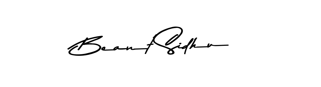 Beant Sidhu stylish signature style. Best Handwritten Sign (Asem Kandis PERSONAL USE) for my name. Handwritten Signature Collection Ideas for my name Beant Sidhu. Beant Sidhu signature style 9 images and pictures png