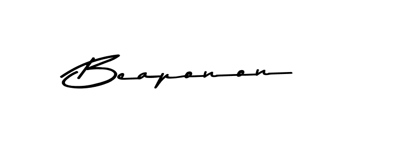Design your own signature with our free online signature maker. With this signature software, you can create a handwritten (Asem Kandis PERSONAL USE) signature for name Beaponon. Beaponon signature style 9 images and pictures png