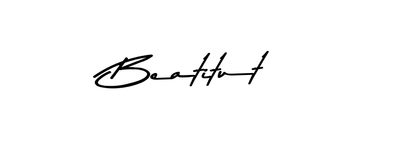 Use a signature maker to create a handwritten signature online. With this signature software, you can design (Asem Kandis PERSONAL USE) your own signature for name Beatitut. Beatitut signature style 9 images and pictures png