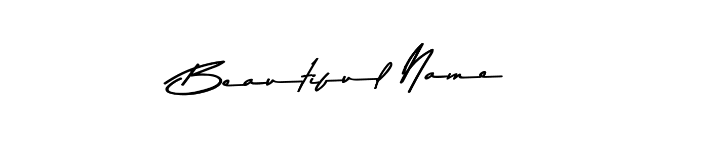 Design your own signature with our free online signature maker. With this signature software, you can create a handwritten (Asem Kandis PERSONAL USE) signature for name Beautiful Name. Beautiful Name signature style 9 images and pictures png