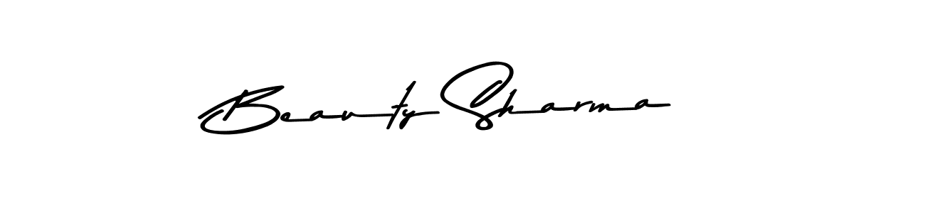 Make a beautiful signature design for name Beauty Sharma. With this signature (Asem Kandis PERSONAL USE) style, you can create a handwritten signature for free. Beauty Sharma signature style 9 images and pictures png