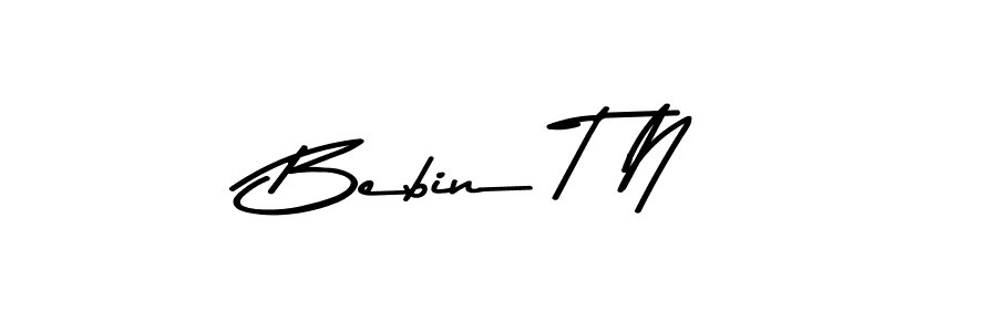 Also You can easily find your signature by using the search form. We will create Bebin T N name handwritten signature images for you free of cost using Asem Kandis PERSONAL USE sign style. Bebin T N signature style 9 images and pictures png