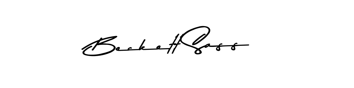 Use a signature maker to create a handwritten signature online. With this signature software, you can design (Asem Kandis PERSONAL USE) your own signature for name Beckett Sass. Beckett Sass signature style 9 images and pictures png