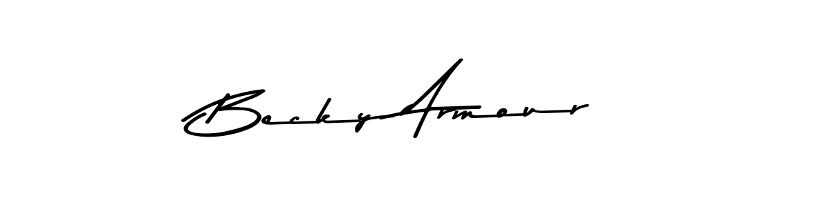 How to make Becky Armour signature? Asem Kandis PERSONAL USE is a professional autograph style. Create handwritten signature for Becky Armour name. Becky Armour signature style 9 images and pictures png