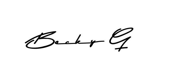 Use a signature maker to create a handwritten signature online. With this signature software, you can design (Asem Kandis PERSONAL USE) your own signature for name Becky G. Becky G signature style 9 images and pictures png