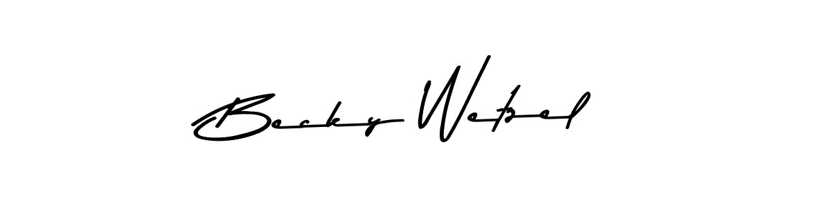 You should practise on your own different ways (Asem Kandis PERSONAL USE) to write your name (Becky Wetzel) in signature. don't let someone else do it for you. Becky Wetzel signature style 9 images and pictures png