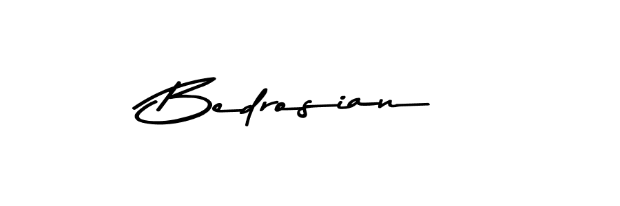 How to make Bedrosian name signature. Use Asem Kandis PERSONAL USE style for creating short signs online. This is the latest handwritten sign. Bedrosian signature style 9 images and pictures png