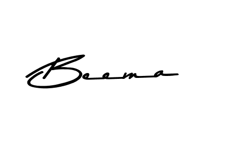 Create a beautiful signature design for name Beema. With this signature (Asem Kandis PERSONAL USE) fonts, you can make a handwritten signature for free. Beema signature style 9 images and pictures png