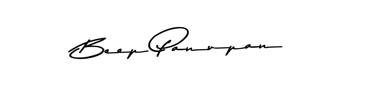 Make a beautiful signature design for name Beep Panupan. With this signature (Asem Kandis PERSONAL USE) style, you can create a handwritten signature for free. Beep Panupan signature style 9 images and pictures png