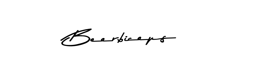 Make a beautiful signature design for name Beerbiceps. With this signature (Asem Kandis PERSONAL USE) style, you can create a handwritten signature for free. Beerbiceps signature style 9 images and pictures png