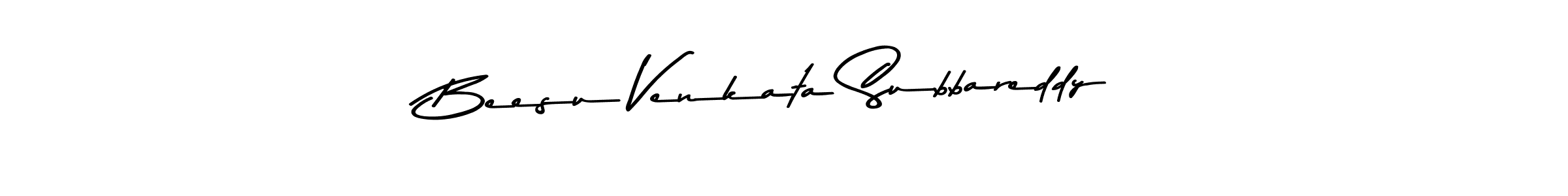 Create a beautiful signature design for name Beesu Venkata Subbareddy. With this signature (Asem Kandis PERSONAL USE) fonts, you can make a handwritten signature for free. Beesu Venkata Subbareddy signature style 9 images and pictures png