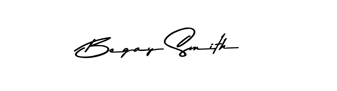 Make a beautiful signature design for name Begay Smith. With this signature (Asem Kandis PERSONAL USE) style, you can create a handwritten signature for free. Begay Smith signature style 9 images and pictures png