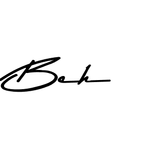 Create a beautiful signature design for name Beh. With this signature (Asem Kandis PERSONAL USE) fonts, you can make a handwritten signature for free. Beh signature style 9 images and pictures png