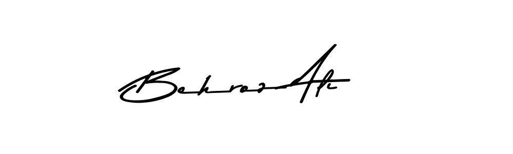 Create a beautiful signature design for name Behroz Ali. With this signature (Asem Kandis PERSONAL USE) fonts, you can make a handwritten signature for free. Behroz Ali signature style 9 images and pictures png