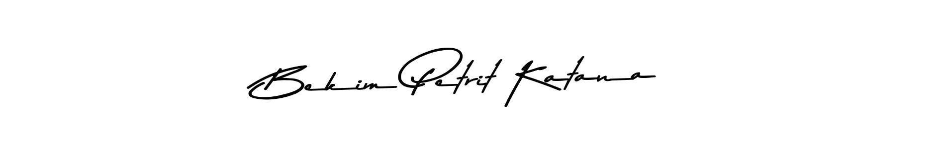 The best way (Asem Kandis PERSONAL USE) to make a short signature is to pick only two or three words in your name. The name Bekim Petrit Katana include a total of six letters. For converting this name. Bekim Petrit Katana signature style 9 images and pictures png