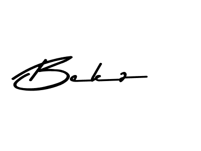 Bekz stylish signature style. Best Handwritten Sign (Asem Kandis PERSONAL USE) for my name. Handwritten Signature Collection Ideas for my name Bekz. Bekz signature style 9 images and pictures png